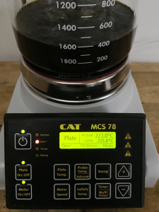 MCS Plate Temperature settings